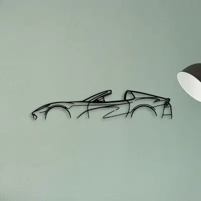 812 GTS Spider — XS (50 cm) metal wall art