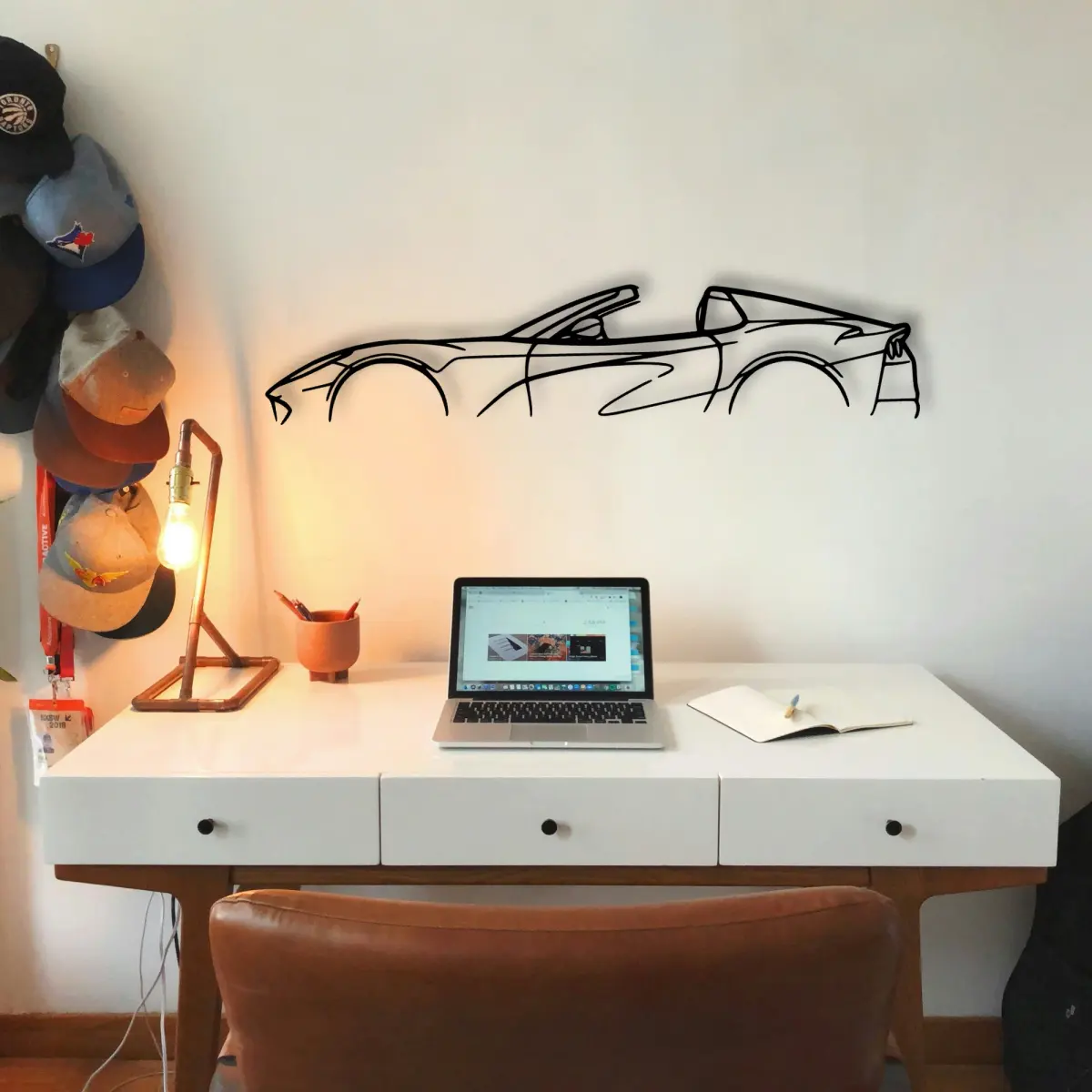Ferrari 812 Gts Spider outline from a different angle