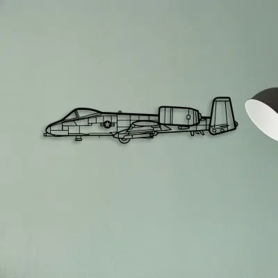 A10 Thunderbolt 2 — XS (50 cm) metal wall art