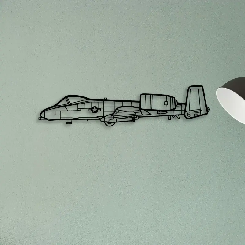 A10 Thunderbolt 2 — XS (50 cm) metal wall art