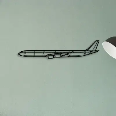 A340 600 2 — XS (50 cm) metal wall art