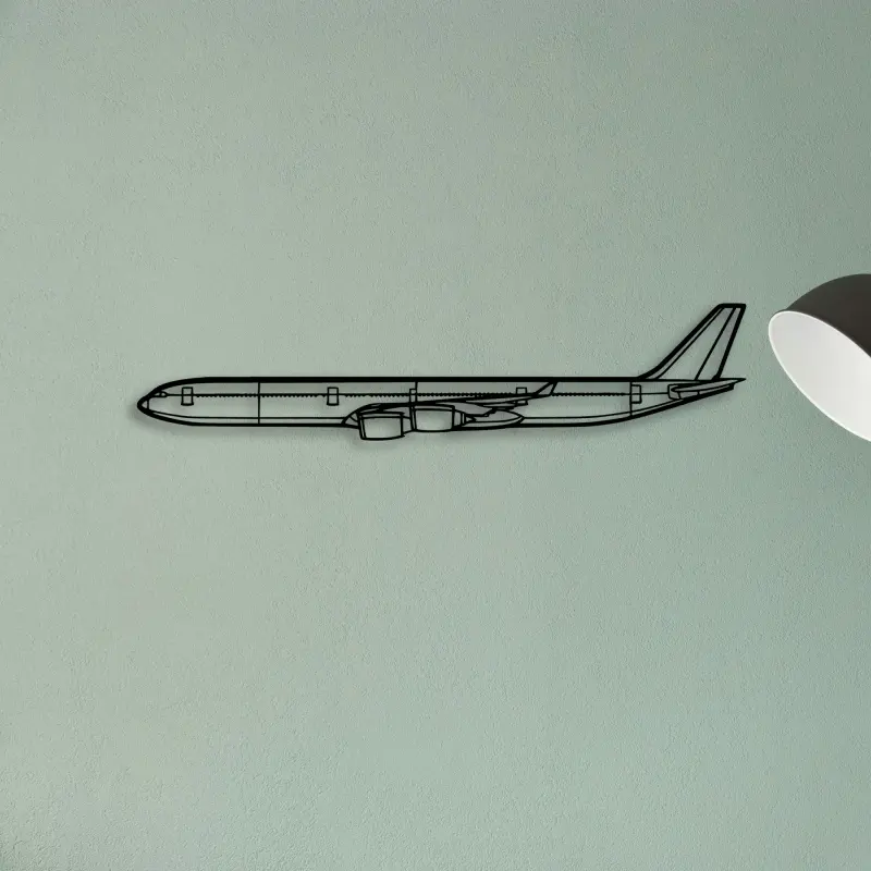 A340 600 2 — XS (50 cm) metal wall art