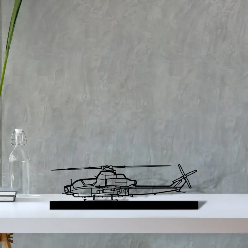 ah-1z-viper — S (30 cm) metal wall art