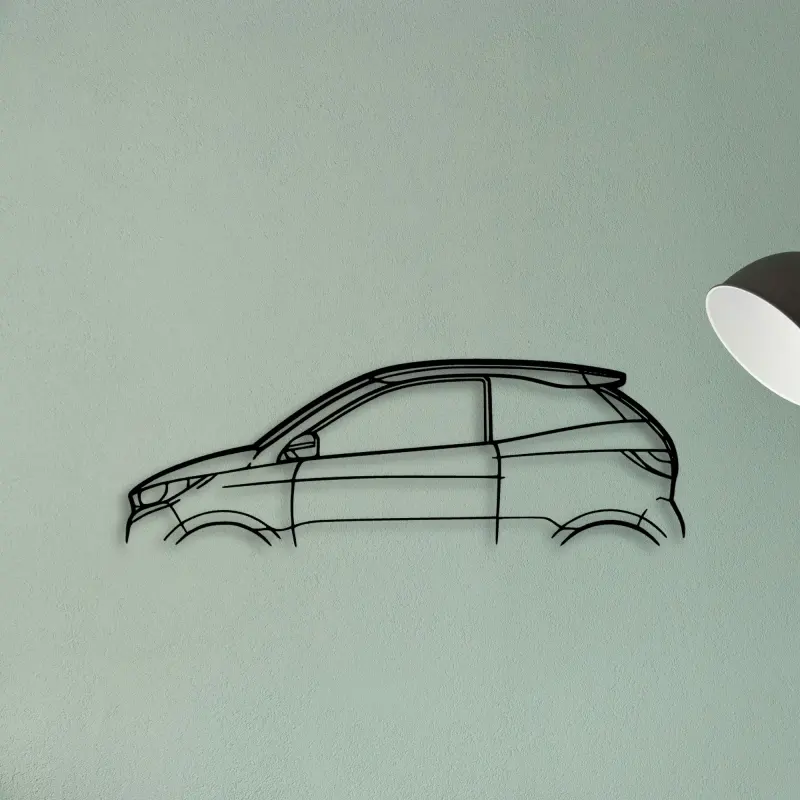 Aixam Coupe GTI — XS (50 cm) metal wall art