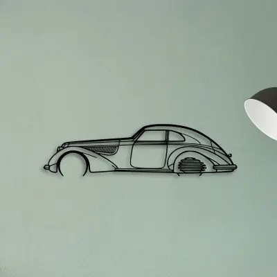 Alfa 8C 1937 — XS (50 cm) metal wall art