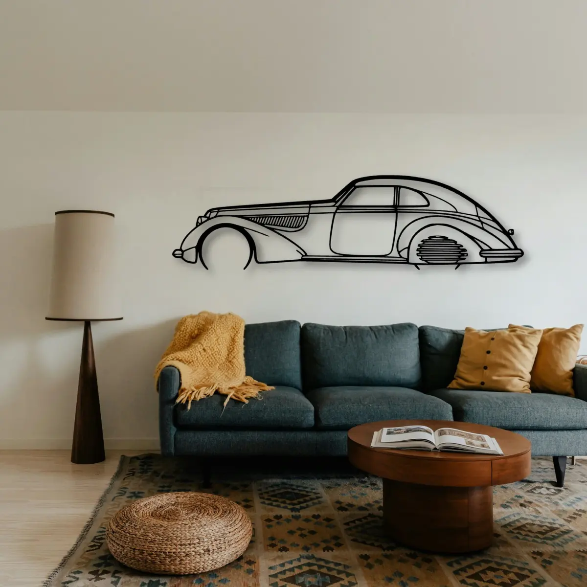 Alfa Romeo Alfa 8c 1937 laser-cut outline from the Tinvibe range