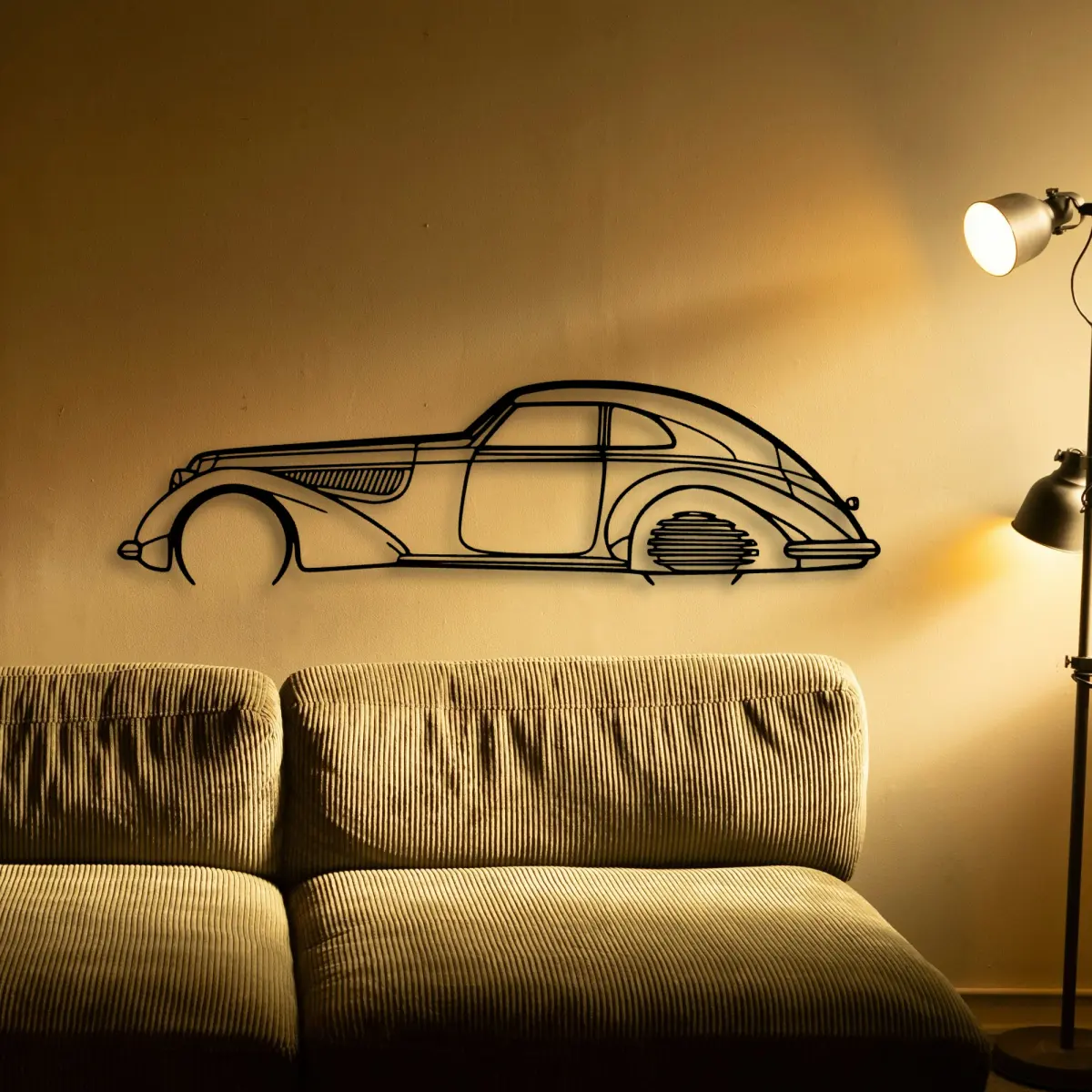 Alfa Romeo Alfa 8c 1937 cut-metal silhouette from the Tinvibe range