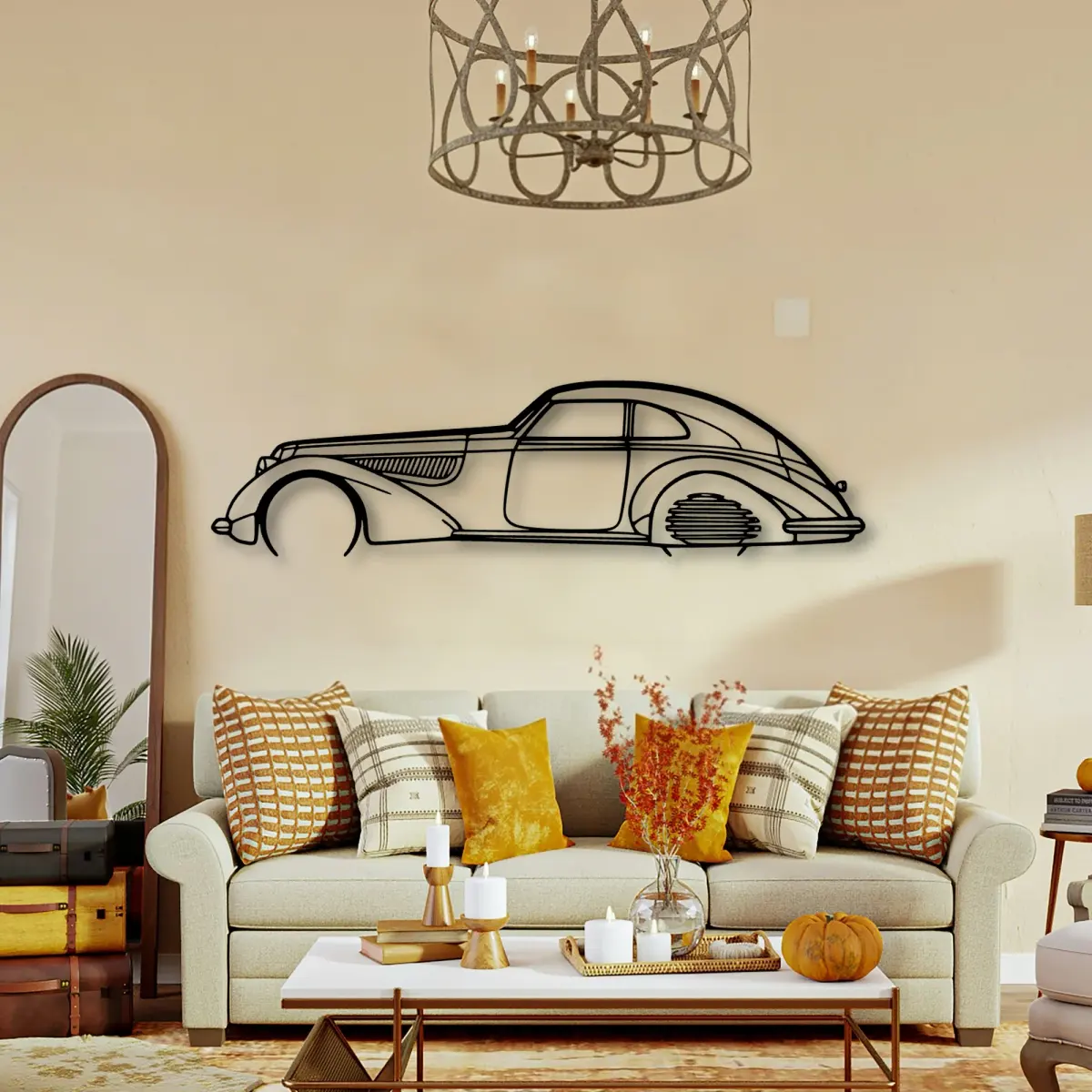 Alfa Romeo Alfa 8c 1937 cut-metal silhouette