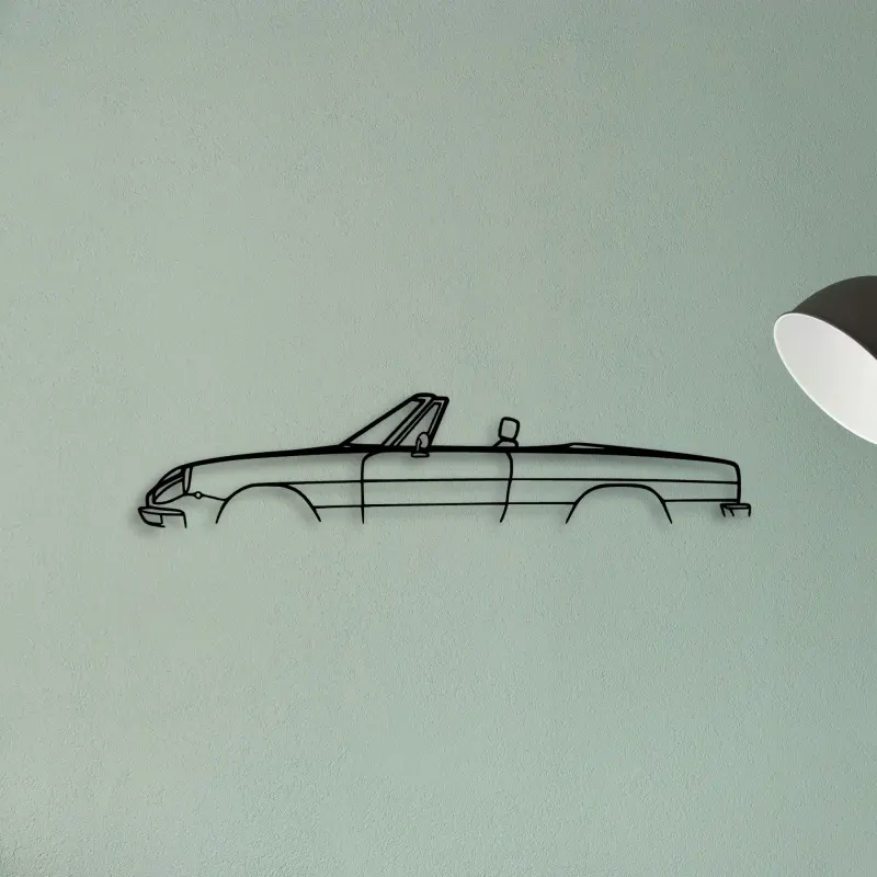 Alfa Spider 1979 — XS (50 cm) metal wall art