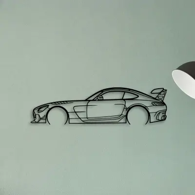 AMG GT Black Series 2 — XS (50 cm) metal wall art