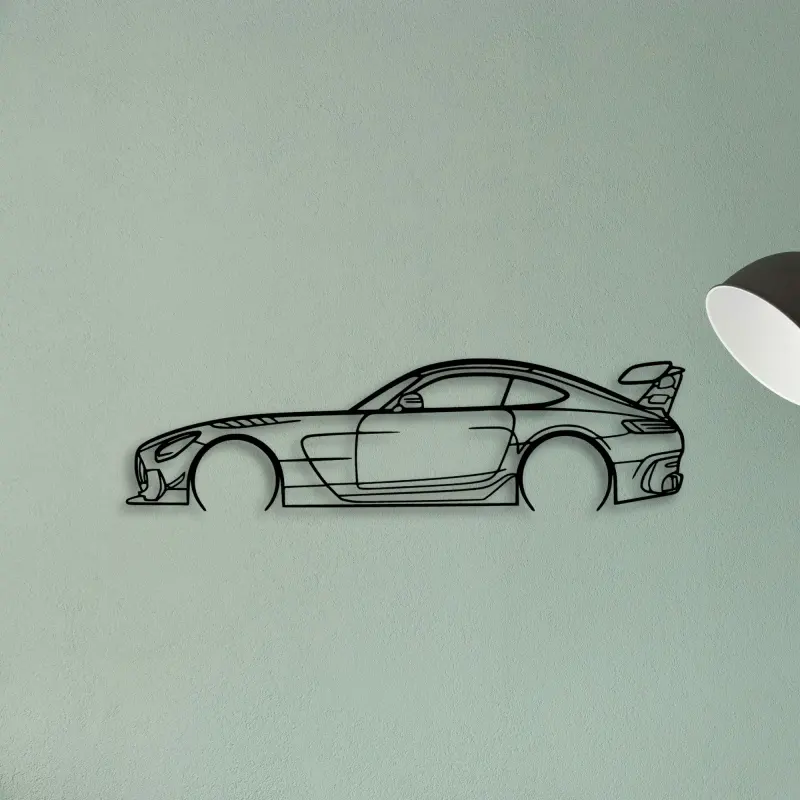 AMG GT Black Series 2 — XS (50 cm) metal wall art