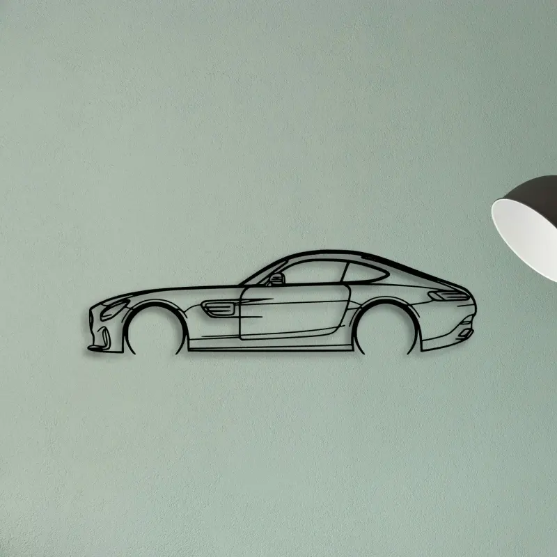 AMG GTS 2016 — XS (50 cm) metal wall art