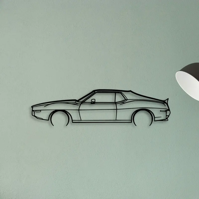 AMX 1974 — XS (50 cm) metal wall art
