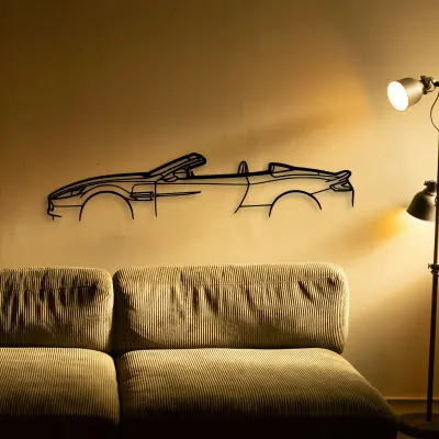Aston Martin Aston Vanquish Convertible cut-metal silhouette from the Tinvibe range