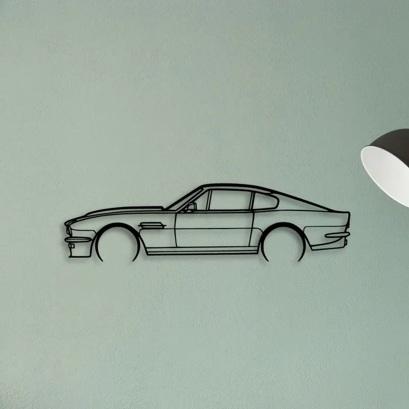 Aston Vantage V8 1984 — XS (50 cm) metal wall art