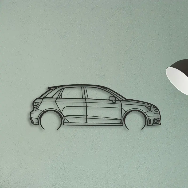 Audi A1 — XS (50 cm) metal wall art
