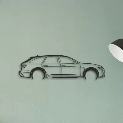 AUDI — XS (50 cm) metal wall art