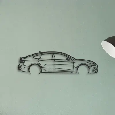 Audi RS5 — XS (50 cm) metal wall art