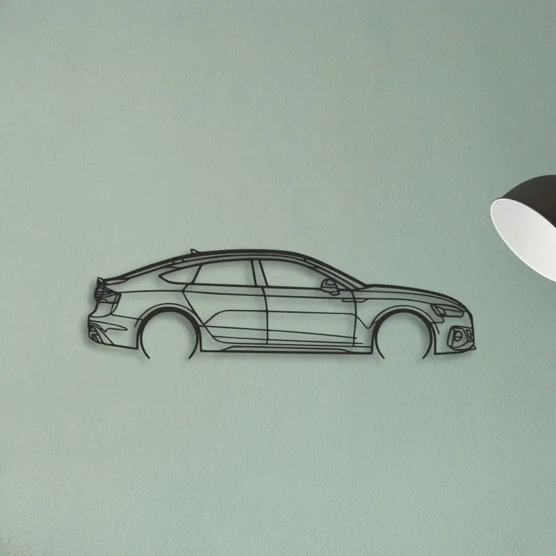 Audi RS5 — XS (50 cm) metal wall art