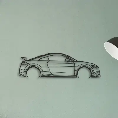Audi TT — XS (50 cm) metal wall art