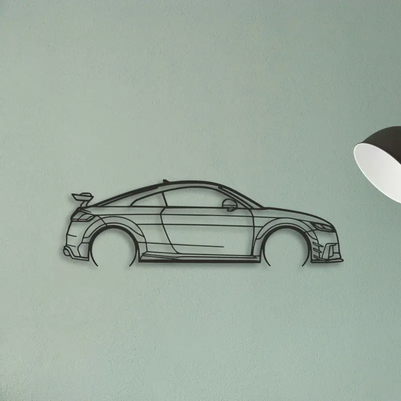 Audi TT — XS (50 cm) metal wall art