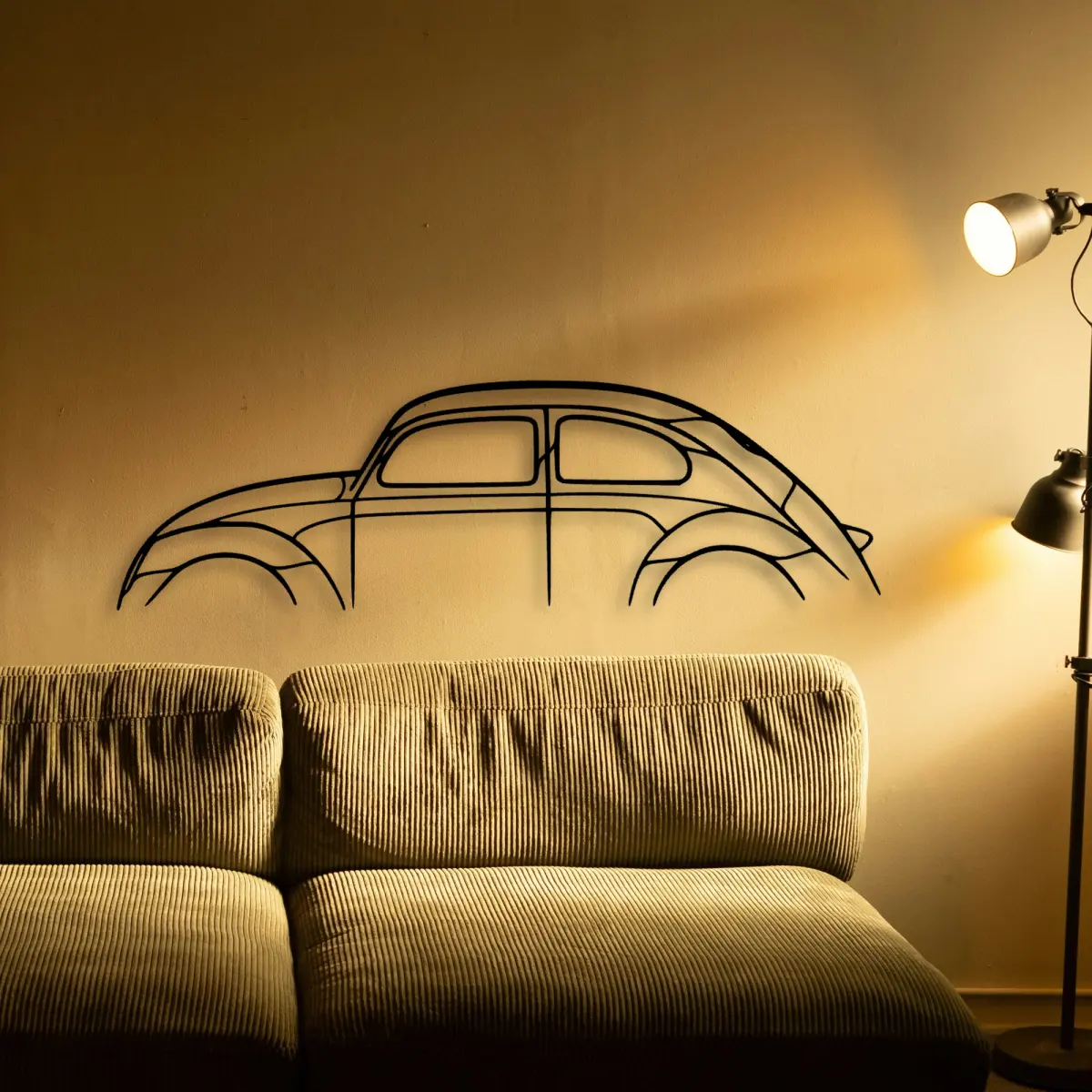 Volkswagen Beetle cut-metal silhouette from the Tinvibe range