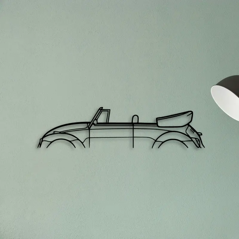 Beetle Convertible 1982 — XS (50 cm) metal wall art