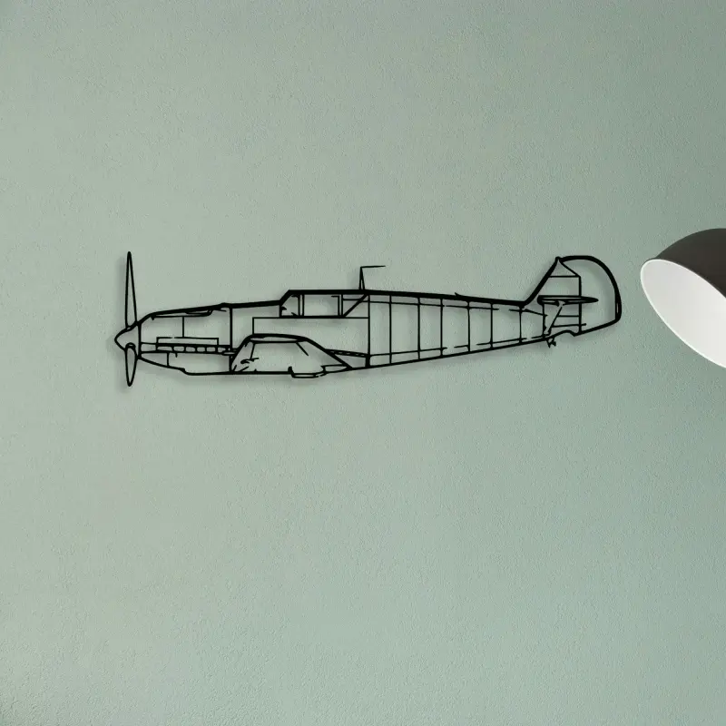 BF109 2 — XS (50 cm) metal wall art