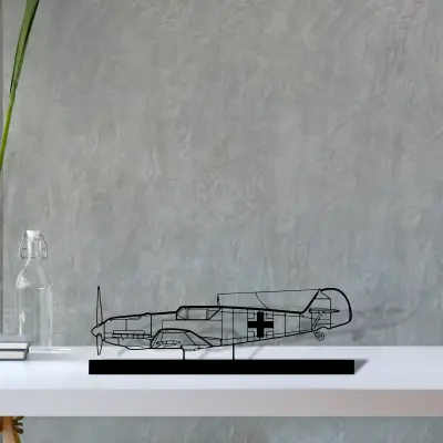 bf109-2 — S (30 cm) metal wall art