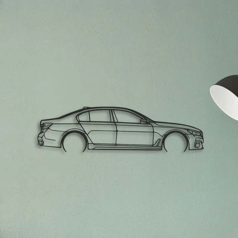 BMW 750i — XS (50 cm) metal wall art