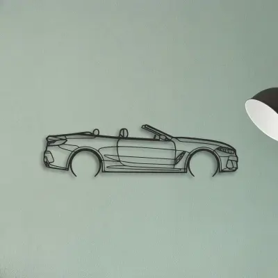 BMW 850i — XS (50 cm) metal wall art