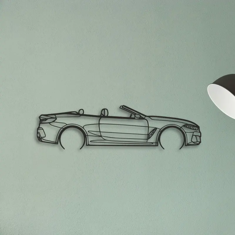 BMW 850i — XS (50 cm) metal wall art