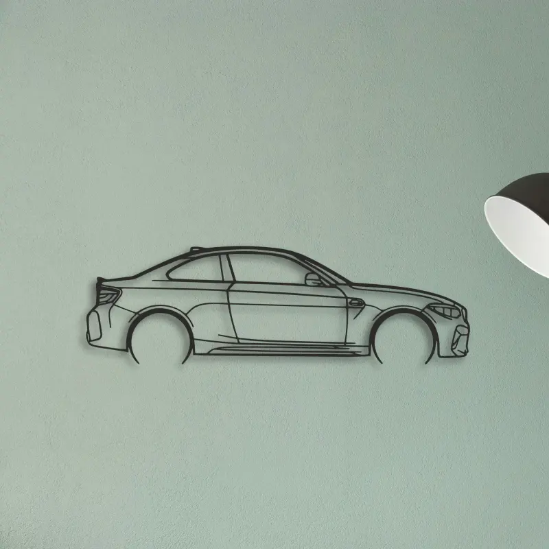 BMW M2 F87 — XS (50 cm) metal wall art