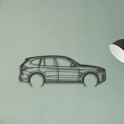 BMW X3 — XS (50 cm) metal wall art
