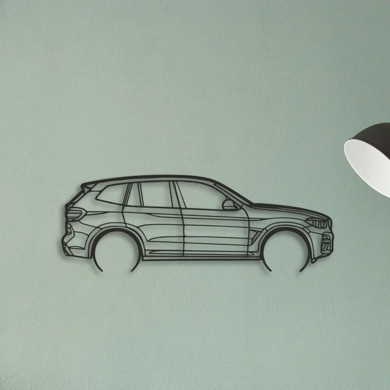 BMW X3 — XS (50 cm) metal wall art
