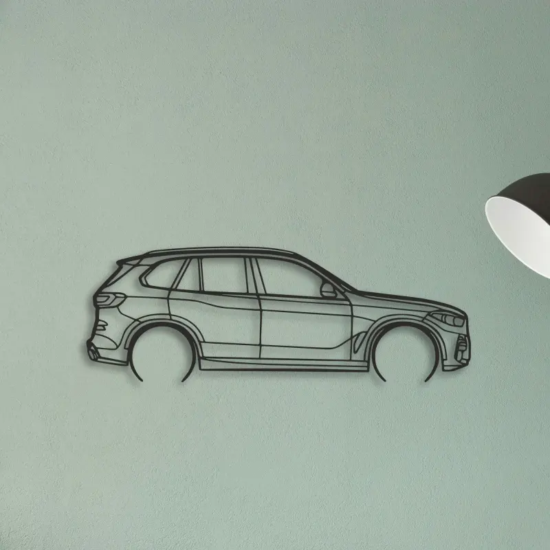 BMW X5 — XS (50 cm) metal wall art