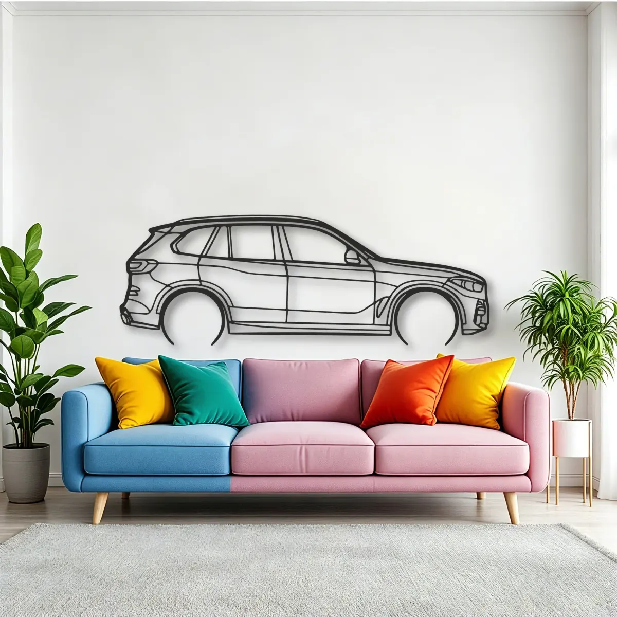 Bmw Bmw X5 cut-metal silhouette from the Tinvibe range