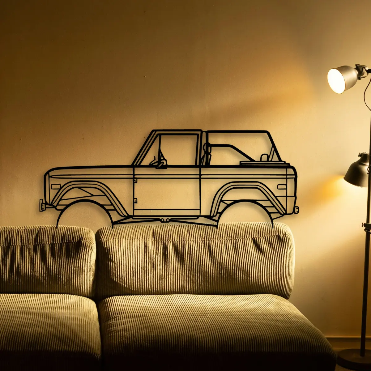 Ford Bronco 1971 2 cut outline from the Tinvibe range