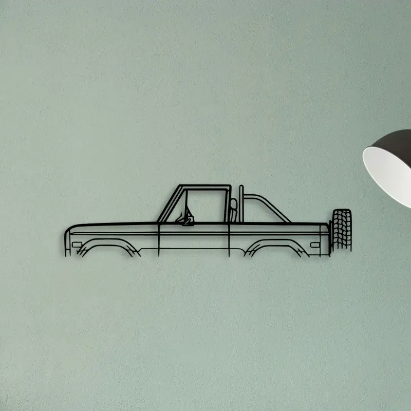 Bronco 1973 — XS (50 cm) metal wall art