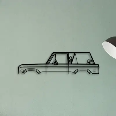 Bronco 1974 — XS (50 cm) metal wall art