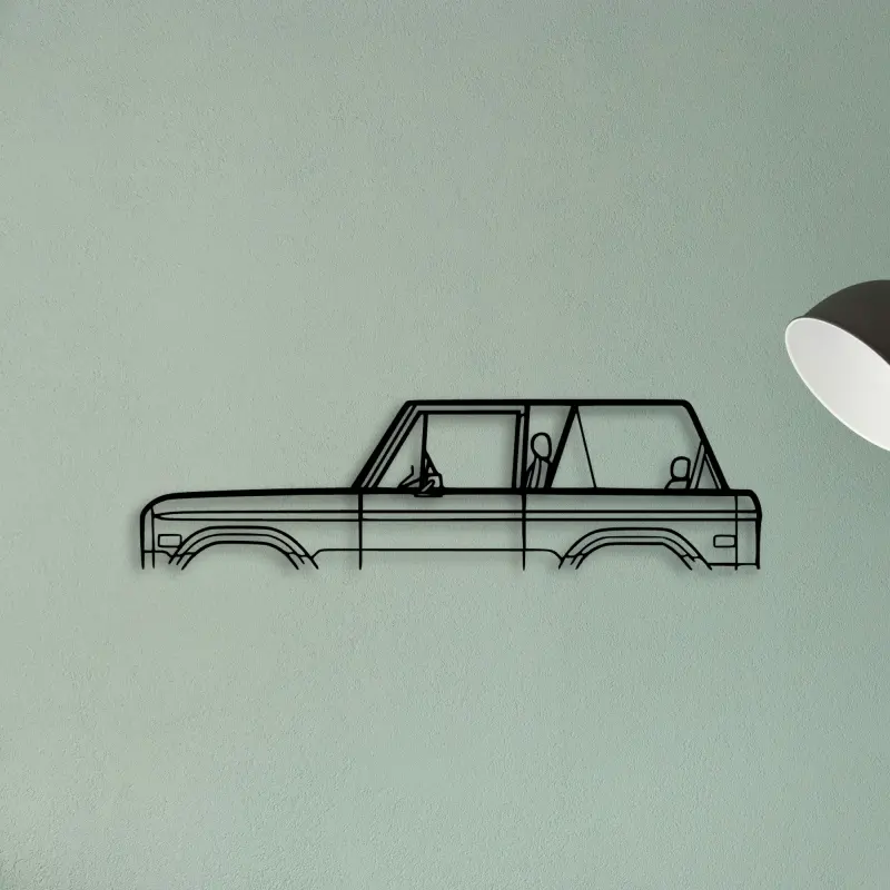 Bronco 1974 — XS (50 cm) metal wall art