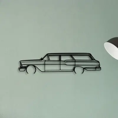 Brookwood Wagon 1958 — XS (50 cm) metal wall art