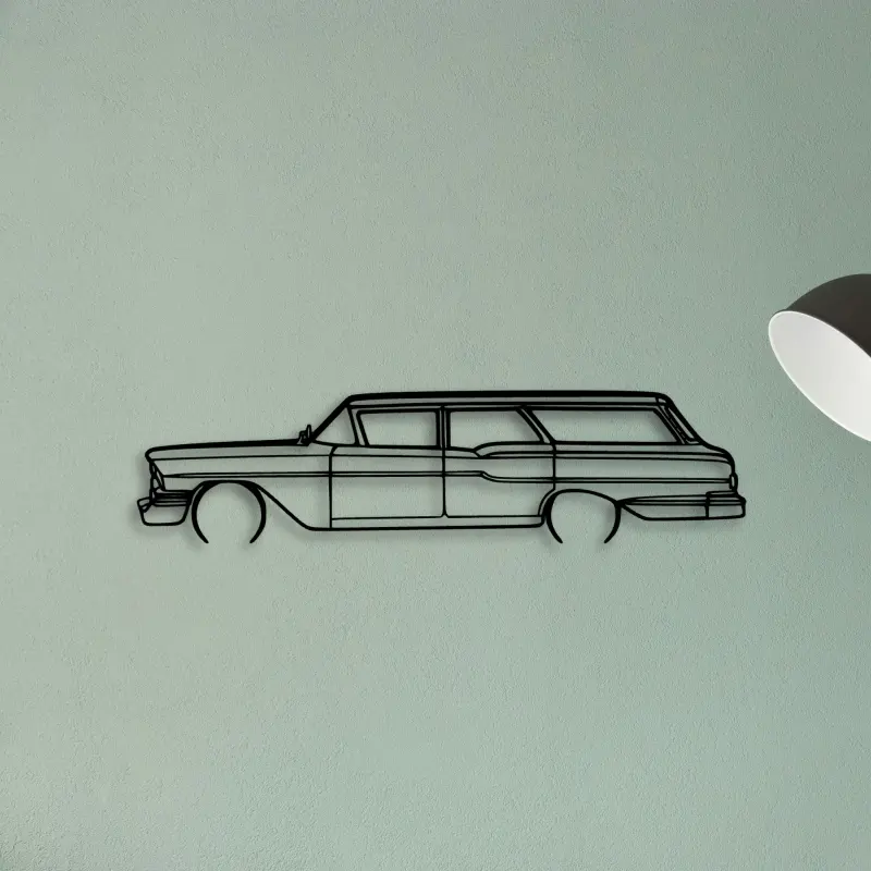 Brookwood Wagon 1958 — XS (50 cm) metal wall art