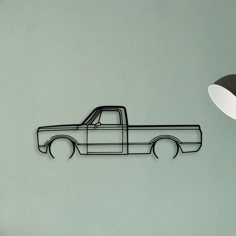 C 10 1971 2 — XS (50 cm) metal wall art