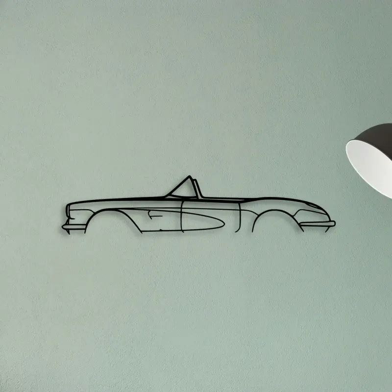 C1 1959 Cabrio — XS (50 cm) metal wall art