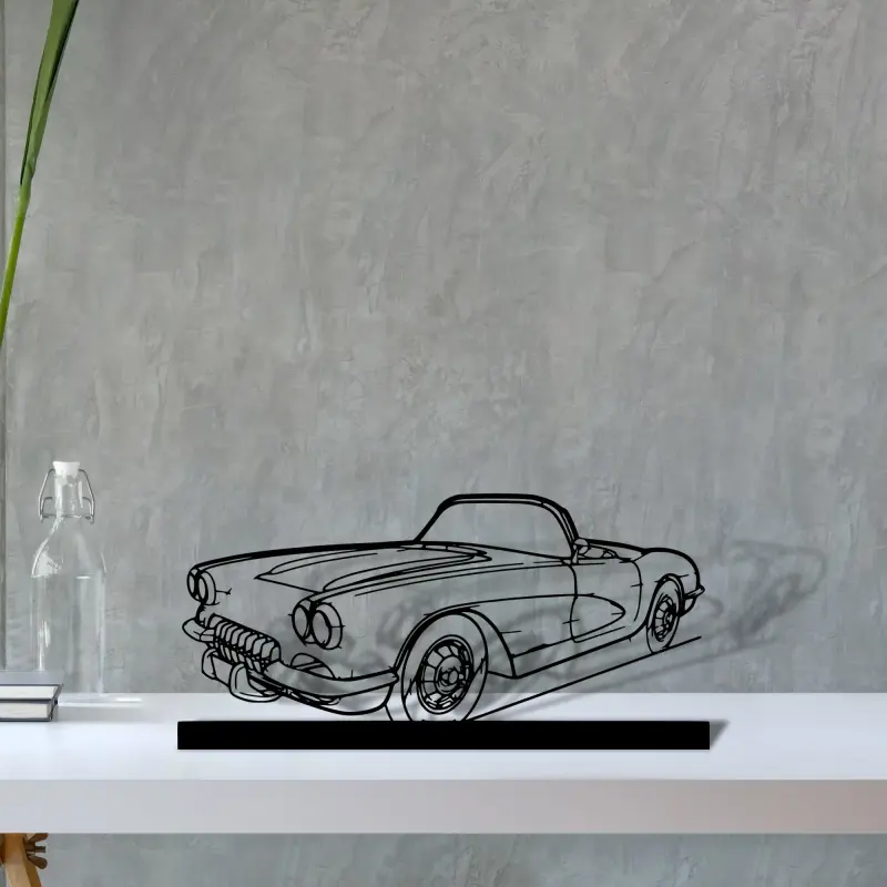 c1-1960 — S (30 cm) metal wall art