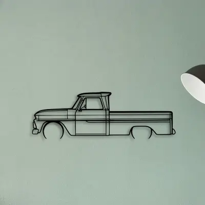C10 1966 — XS (50 cm) metal wall art