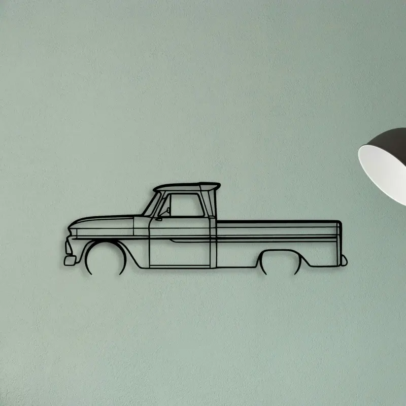 C10 1966 — XS (50 cm) metal wall art