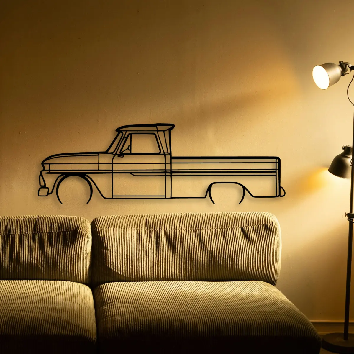 Chevrolet C10 1966 silhouette detail