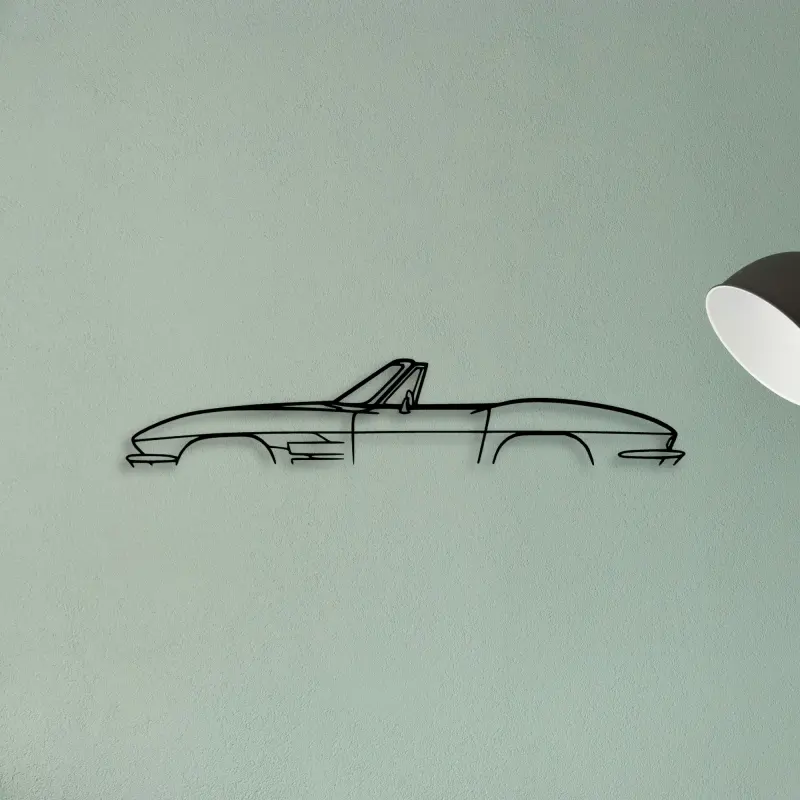 C2 Convertible 1964 — XS (50 cm) metal wall art